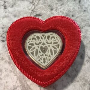 Diamond Heart Necklace in Two Heart Boxes